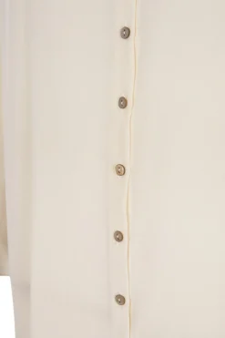 Agnes, camisa en seda marfil