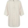 Alba, vanilla silk shirt
