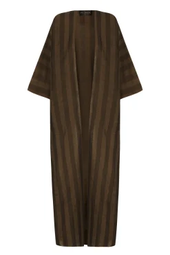 Alex, striped jacquard coat