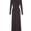 Alice, graphite stretch cupro dress
