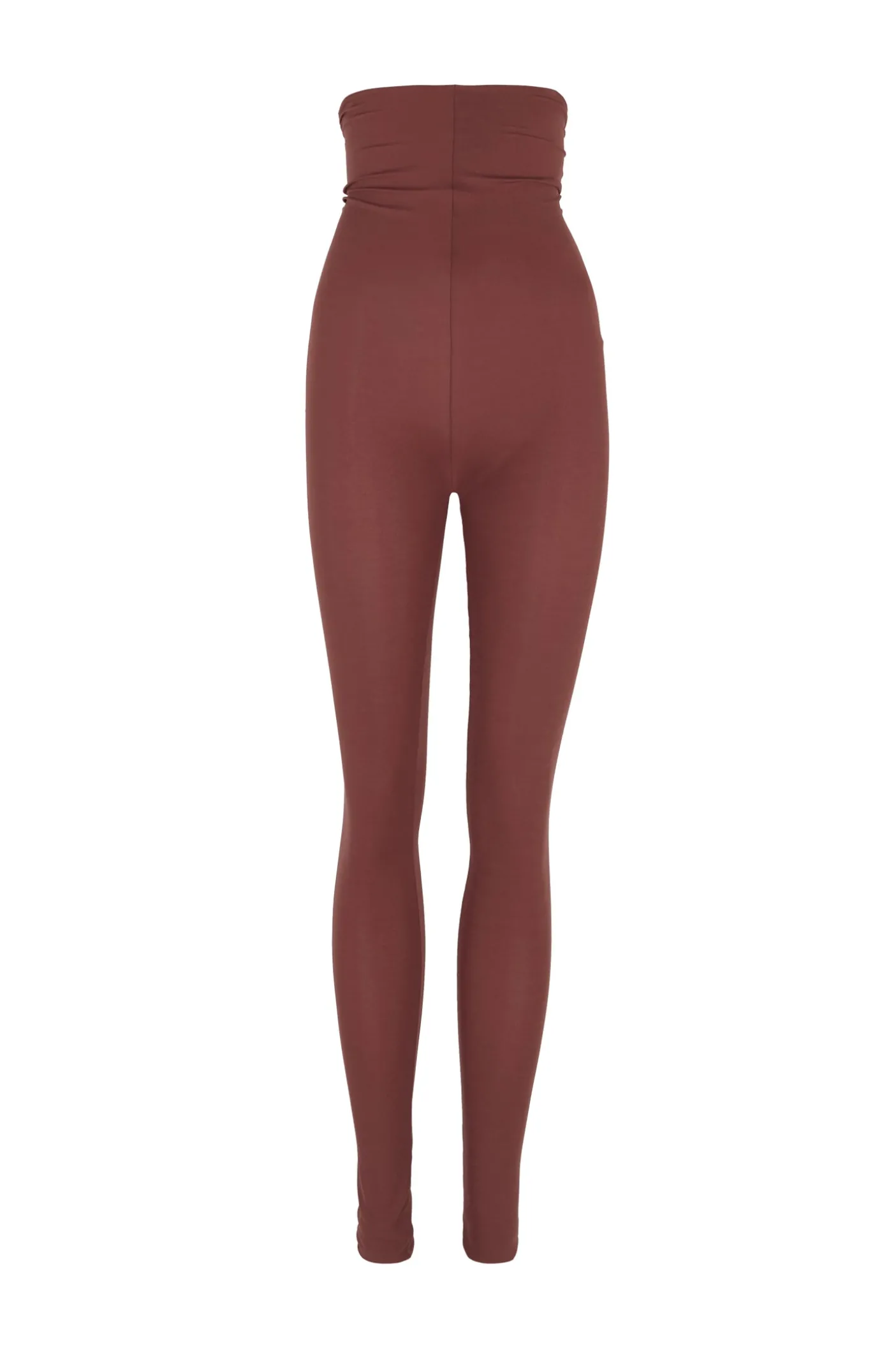 Alice, leggings en cupro stretch granate