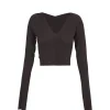 Alice, top en cupro stretch grafito