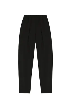 Ama, pantalon en lino y seda negro