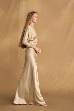Amara, champagne dress