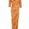 Anja, sora print silk dress