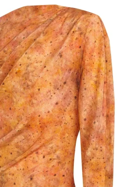 Anja, sora print silk dress