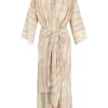 Antibes, irony print silk dress