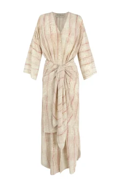 Antibes, irony print silk dress