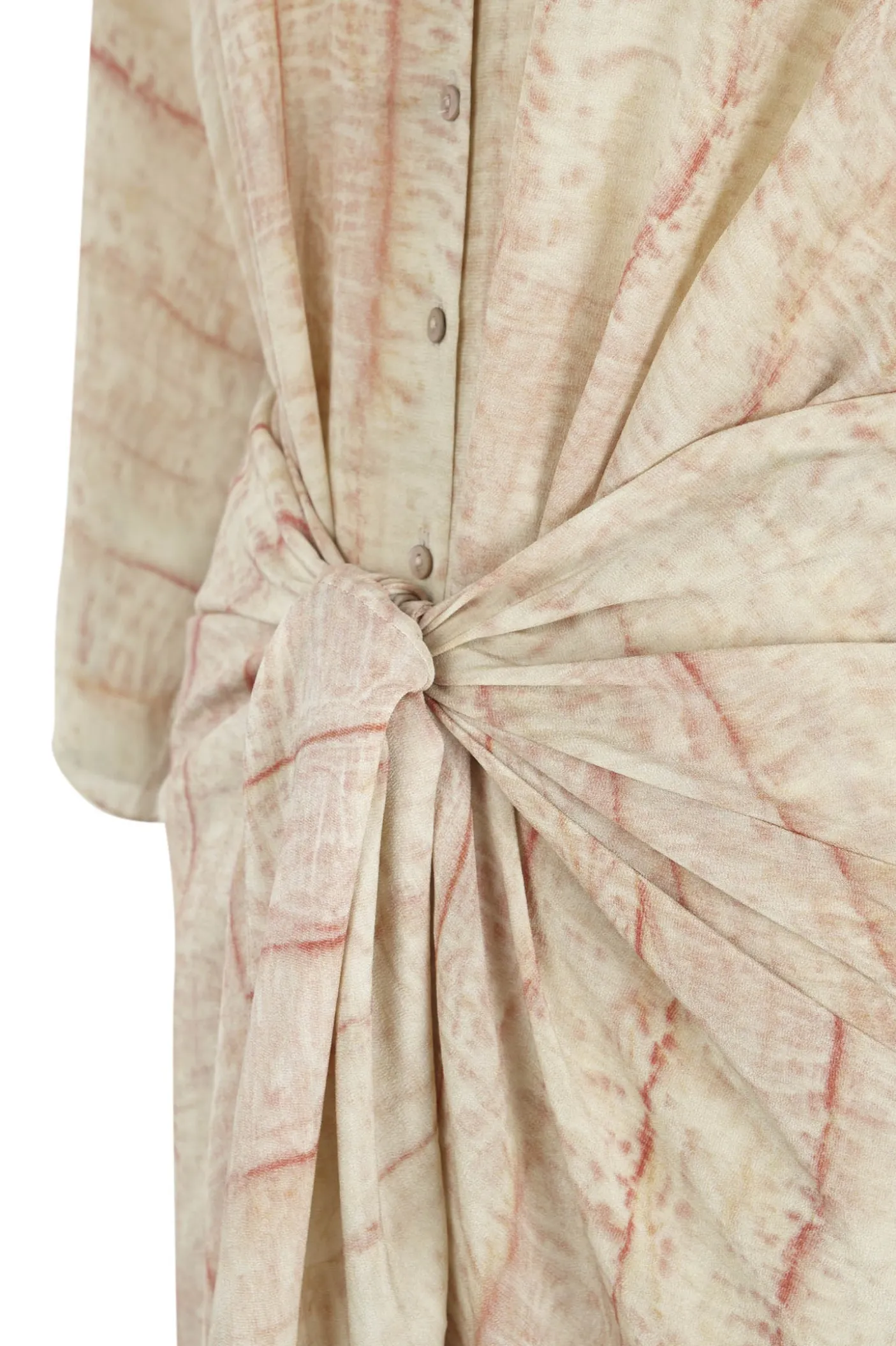 Antibes, irony print silk dress