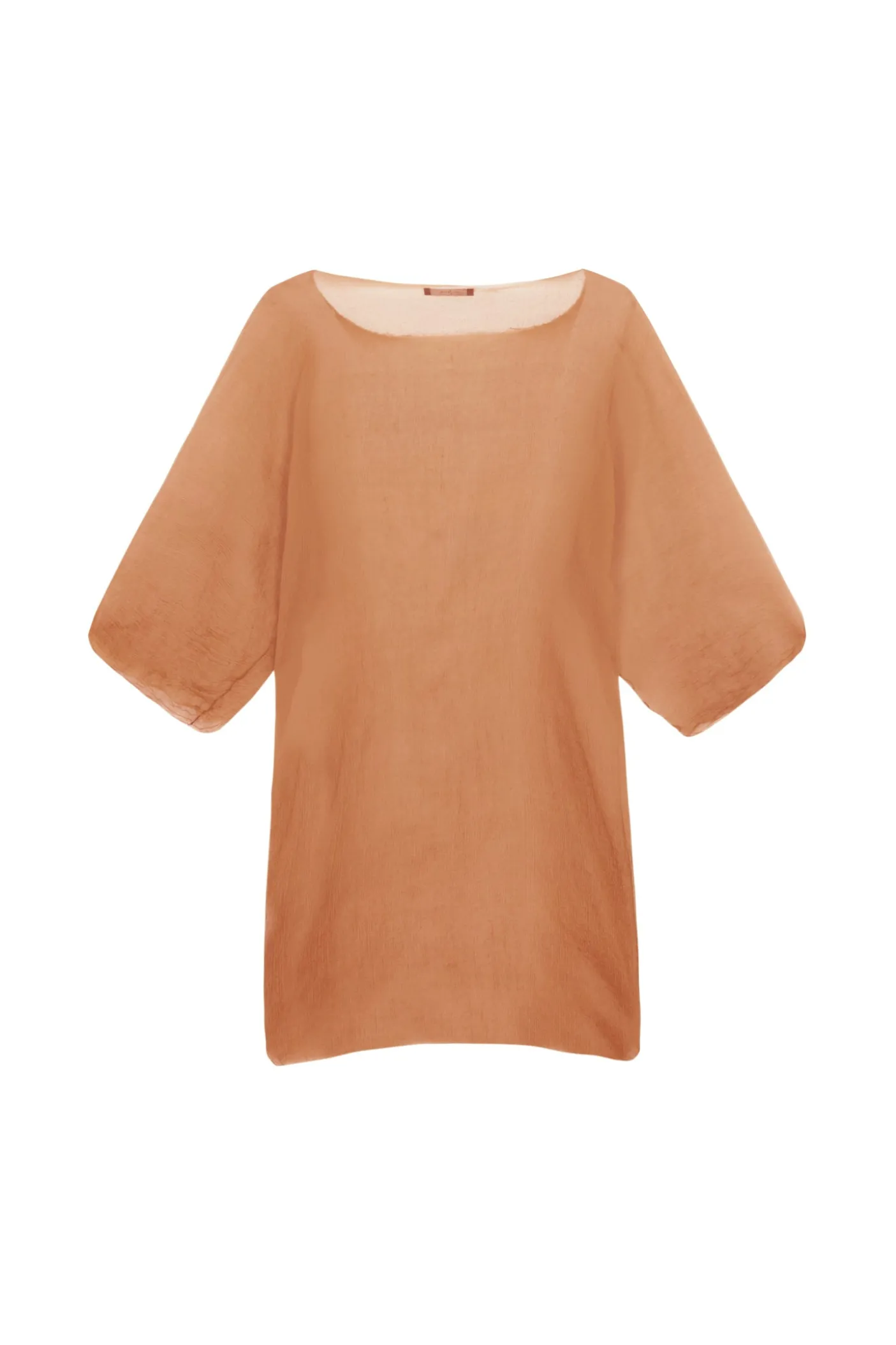 Aurora, top en seda bronce