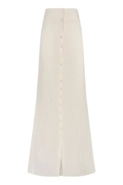 Bambina, ivory linen skirt