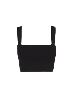 Bambino, bandeau top in black knit