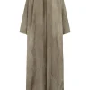 Bimba, stone gray maltinto linen coat