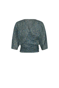Blues, top en ramio ciro print