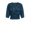 Blues, top en ramio tokyo print