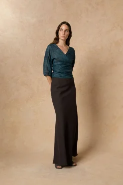 Blues, top en ramio tokyo print