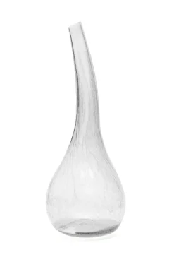 Calabaza, grey blown glass vase