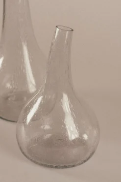 Calabaza, grey blown glass pitcher