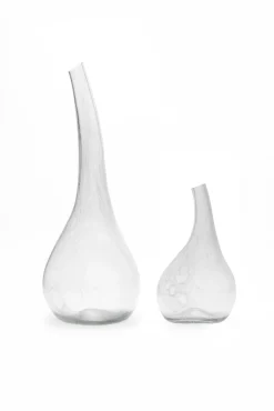 Calabaza, grey blown glass pitcher
