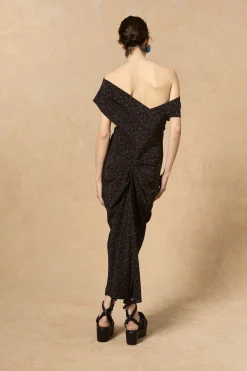 Camaron, vestido en seda stretch hedy print