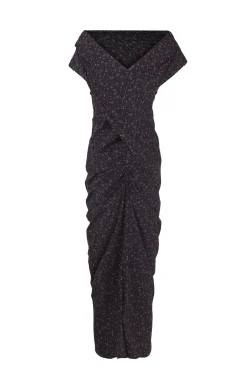 Camaron, vestido en seda stretch hedy print
