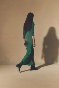 Camila, botín verde