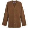 Circ, cardigan de baby alpaca y seda tabaco