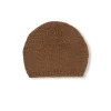 Circ, gorro de punto baby alpaca y seda tabaco