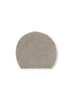 Circ, gorro de punto baby alpaca y seda gris
