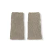 Circ, manguitos de baby alpaca y seda gris