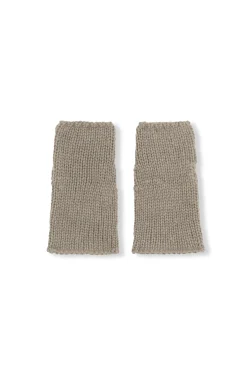 Circ, manguitos de baby alpaca y seda gris