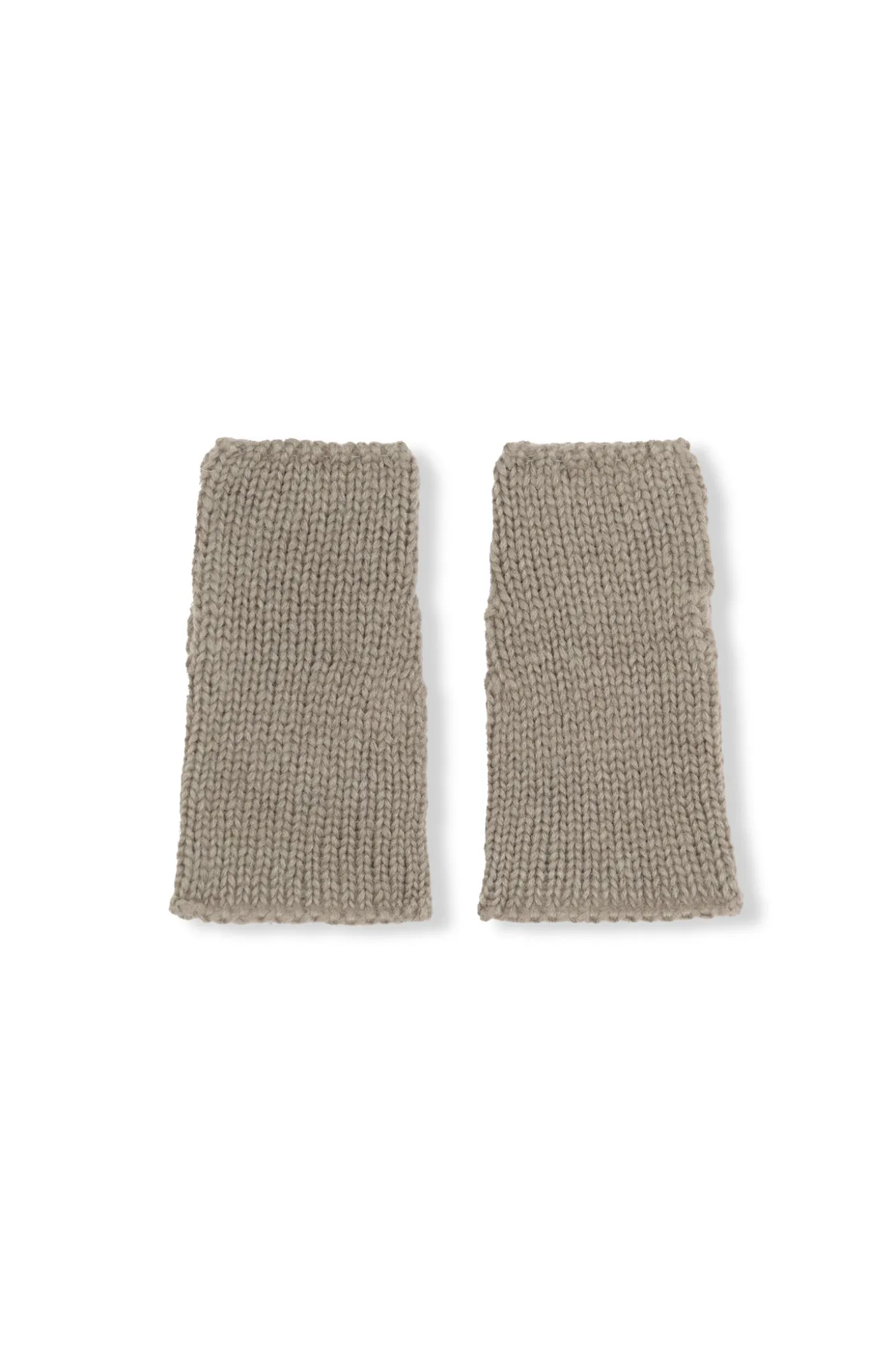 Circ, manguitos de baby alpaca y seda gris