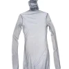 cisne de tul, tulle top gris fonce