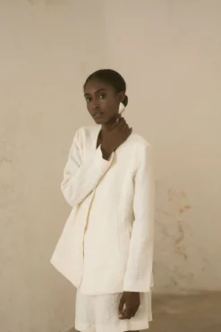 Costa, ivory linen jacket