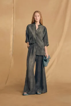Dali, fade petroleum blue pants