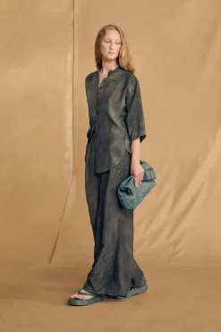 Dali, fade petroleum blue pants