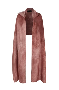 Dali, fade red hooded scarf