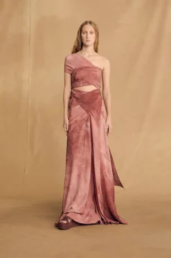 Dali, fade red transformable dress
