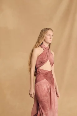 Dali, fade red transformable dress
