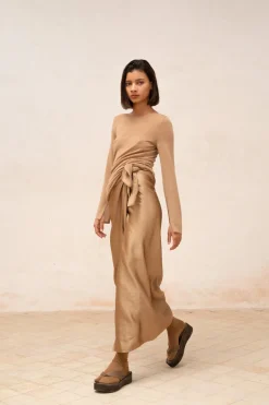 Daria, cocoa cashmere jumper