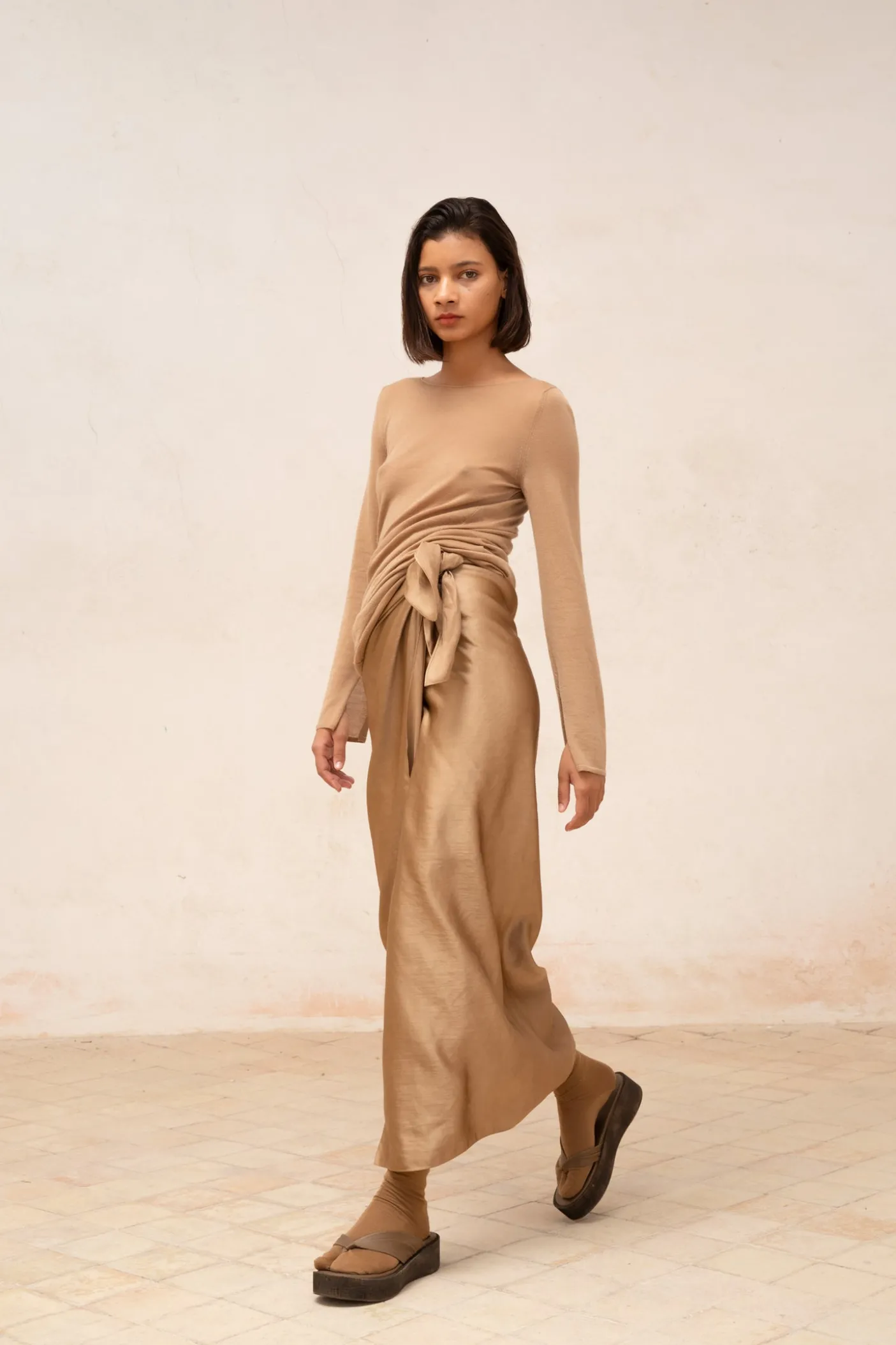 Daria, cocoa cashmere jumper