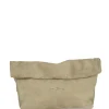 Delhi L, clutch grande de cuero verde musgo