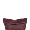 Delhi L, clutch grande en cuero burdeos
