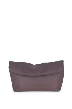 Delhi L, clutch grande en cuero vison
