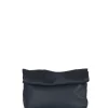 Delhi S, clutch en cuero negro
