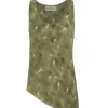 Elise, pua print organic silk top