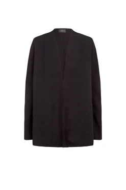 Fania, chaqueta en lino y viscosa blueberry