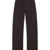 Fania, pantalon en lino y viscosa blueberry
