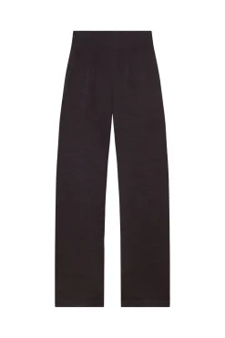 Fania, pantalon en lino y viscosa blueberry