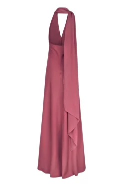 Farah, convertible dress in pink silk